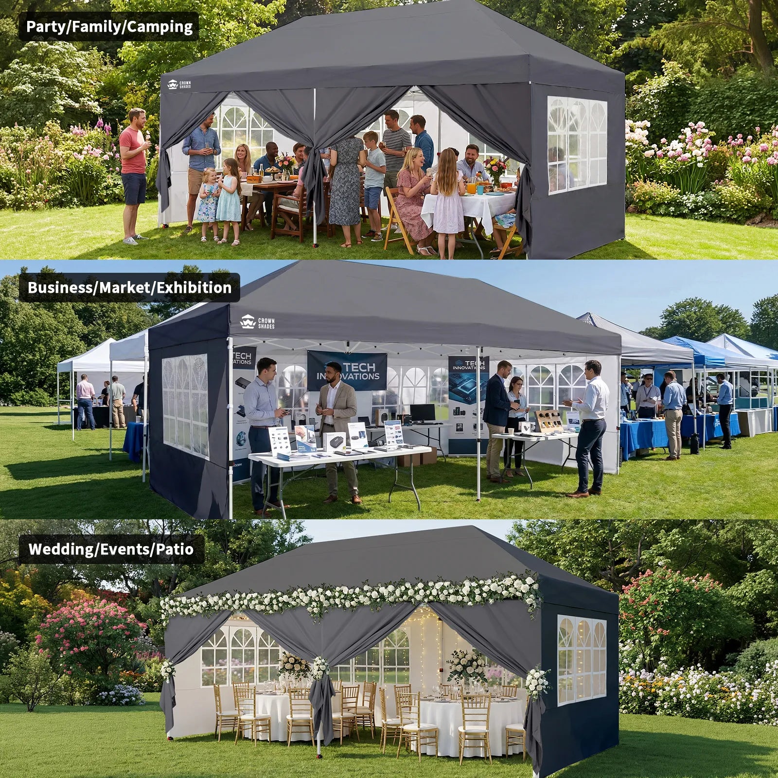 Swift-Lock 10'x20' Canopy | 6 Sidewalls