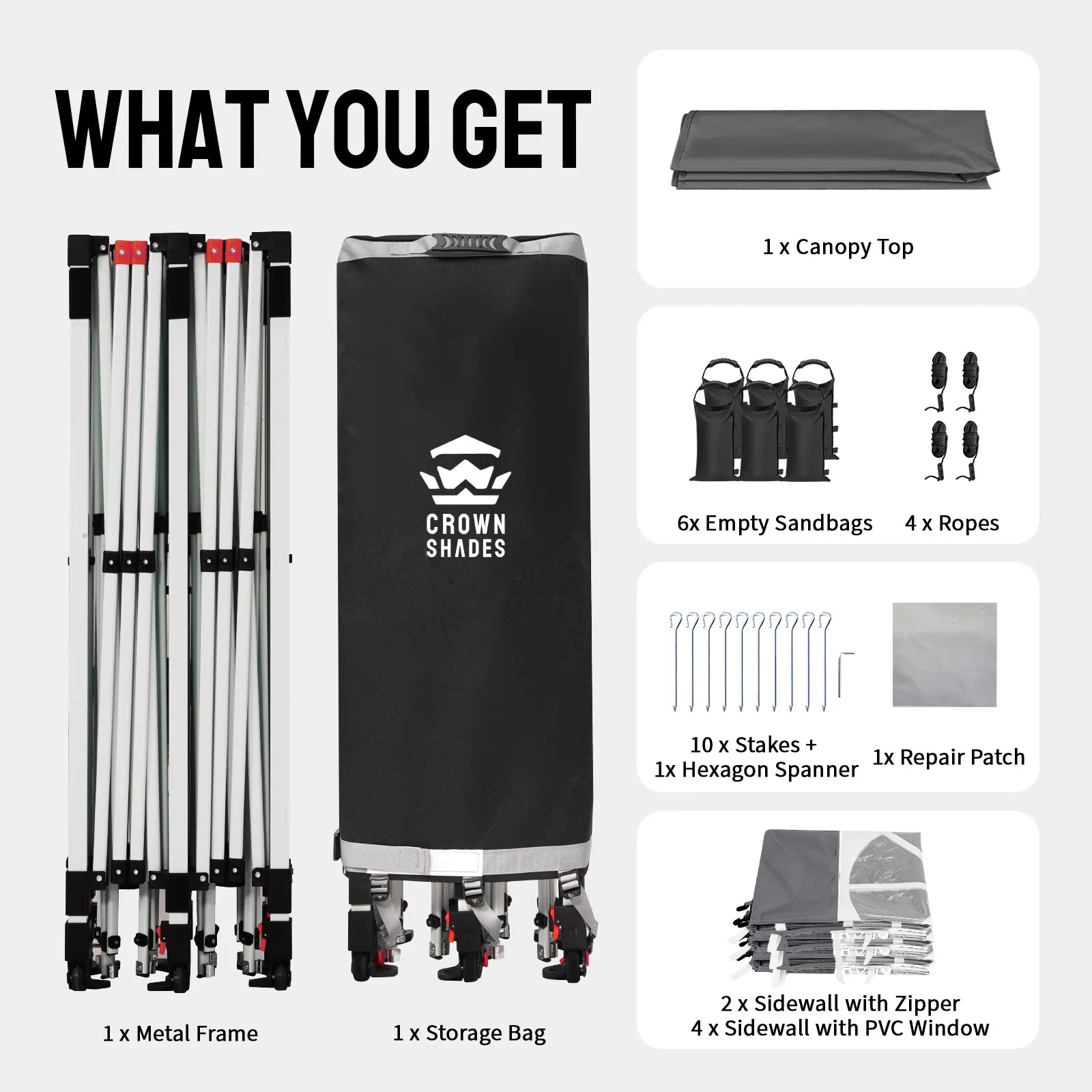 Swift-Lock 10'x20' Canopy | 6 Sidewalls