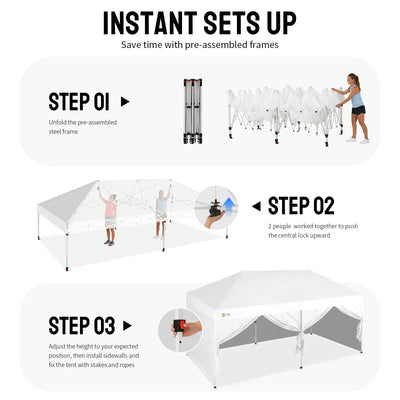 Swift-Lock 10'x20' Canopy | 6 Sidewalls