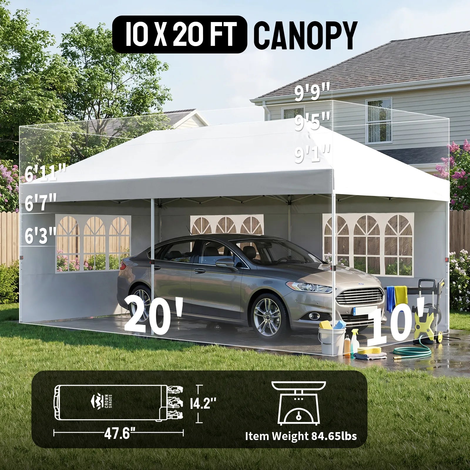 Swift-Lock 10'x20' Canopy | 6 Sidewalls