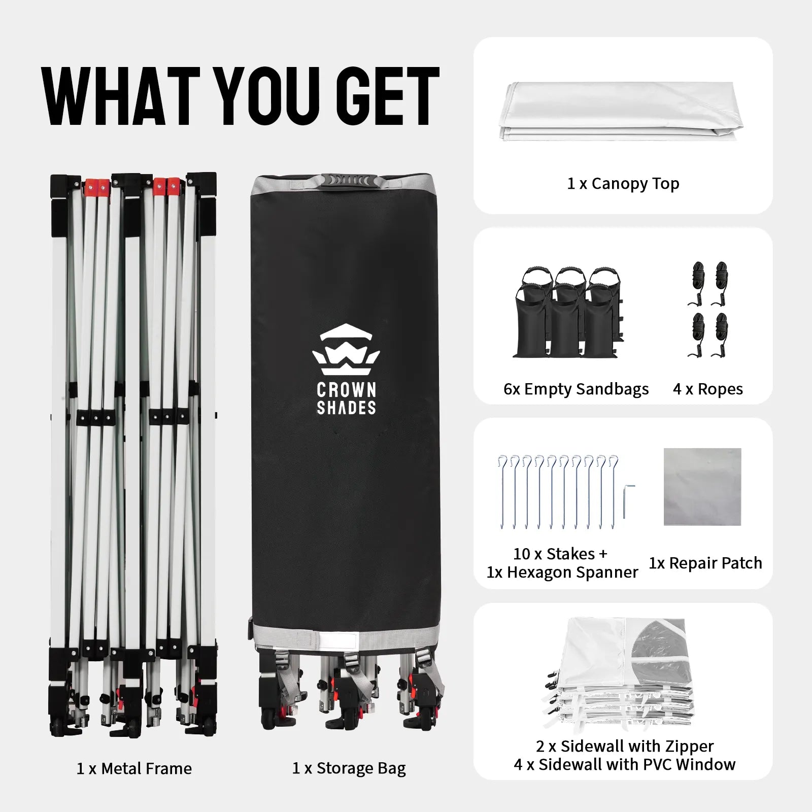 Swift-Lock 10'x20' Canopy | 6 Sidewalls