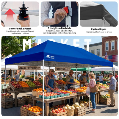 Swift-Lock 10'x20' Instant Canopy, Blue